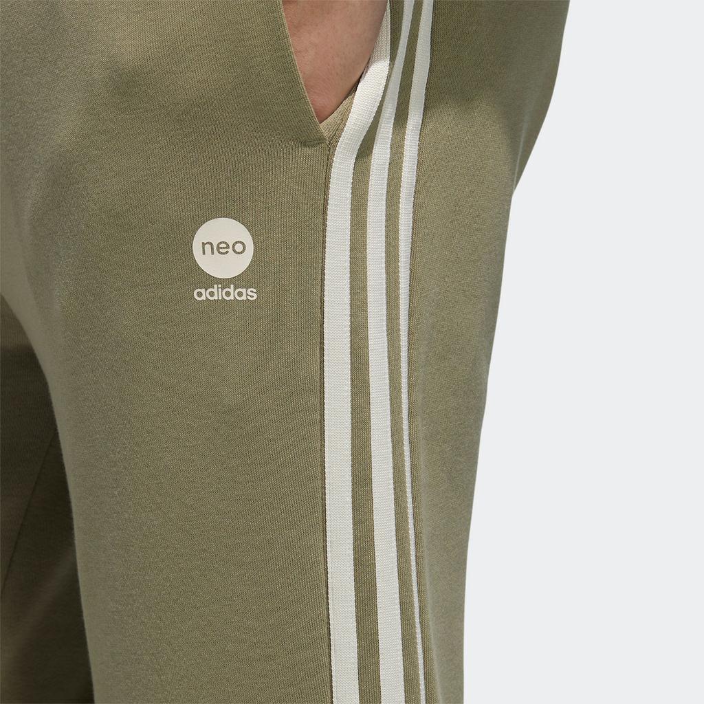Adidas Neo Comfortable Soft Mid-Waist Drawstring Cuffed Casual Pants Men Bottoms Pickle-Green HD4674