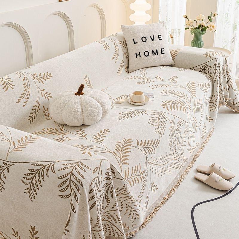 Chenille Sofa Cover Furniture Protector Couch Slipcover Modern Sofa Towel