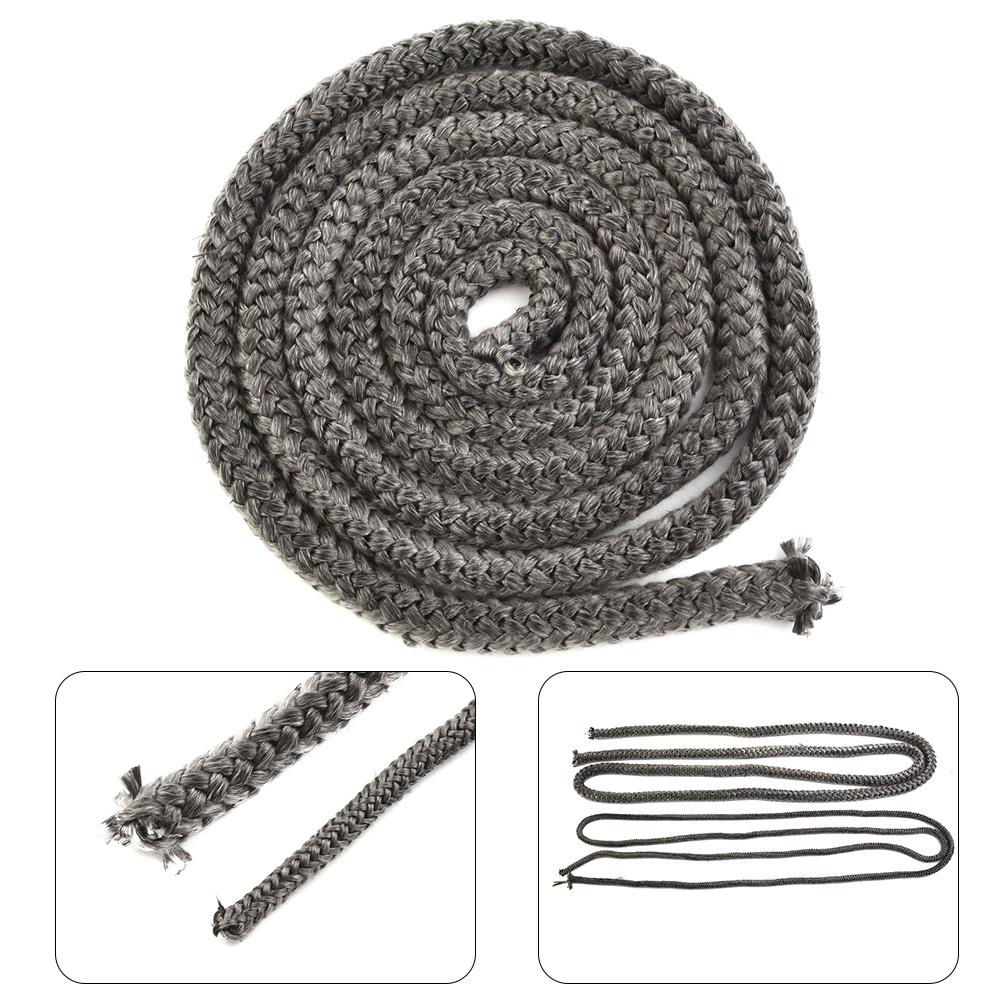 Fireplaces Sealing Rope Stove Fire Sealing Strip Wood Burning Stove Log Burner Door Seal High Temperature Glass Fiber Fireproof