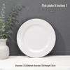 A5 White Melamine High-Temperature-Resistant Noodle and Soup Bowl, Ramen Bowl, Rice Noodle Roll Plate, Vegetable Plate.