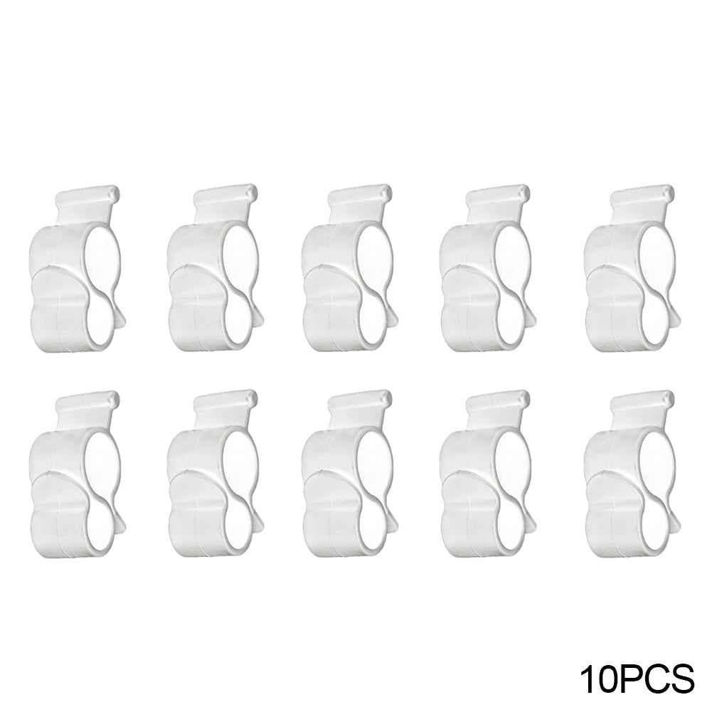 

10 шт. Кемпинговый тент крючки клипсы караван кемпер шнур свет зажим для веревки крючки для палаток многоцелевой RV путешествия палатка клипса вешалка для света белый