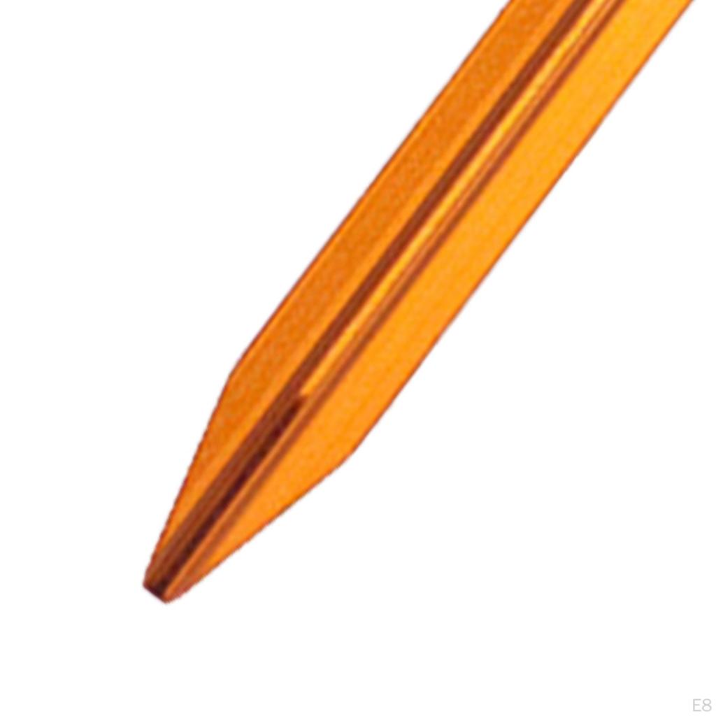 8 Pieces Tent Stakes Metal for Ground Heavy Duty Unbreakable Tarp Pegs