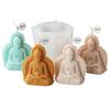 Buddhas Statue Silicone Candle Mould for Handmade Soap Gypsum Resin Aromatherapy Scented Candle Mould Desktop Decorations