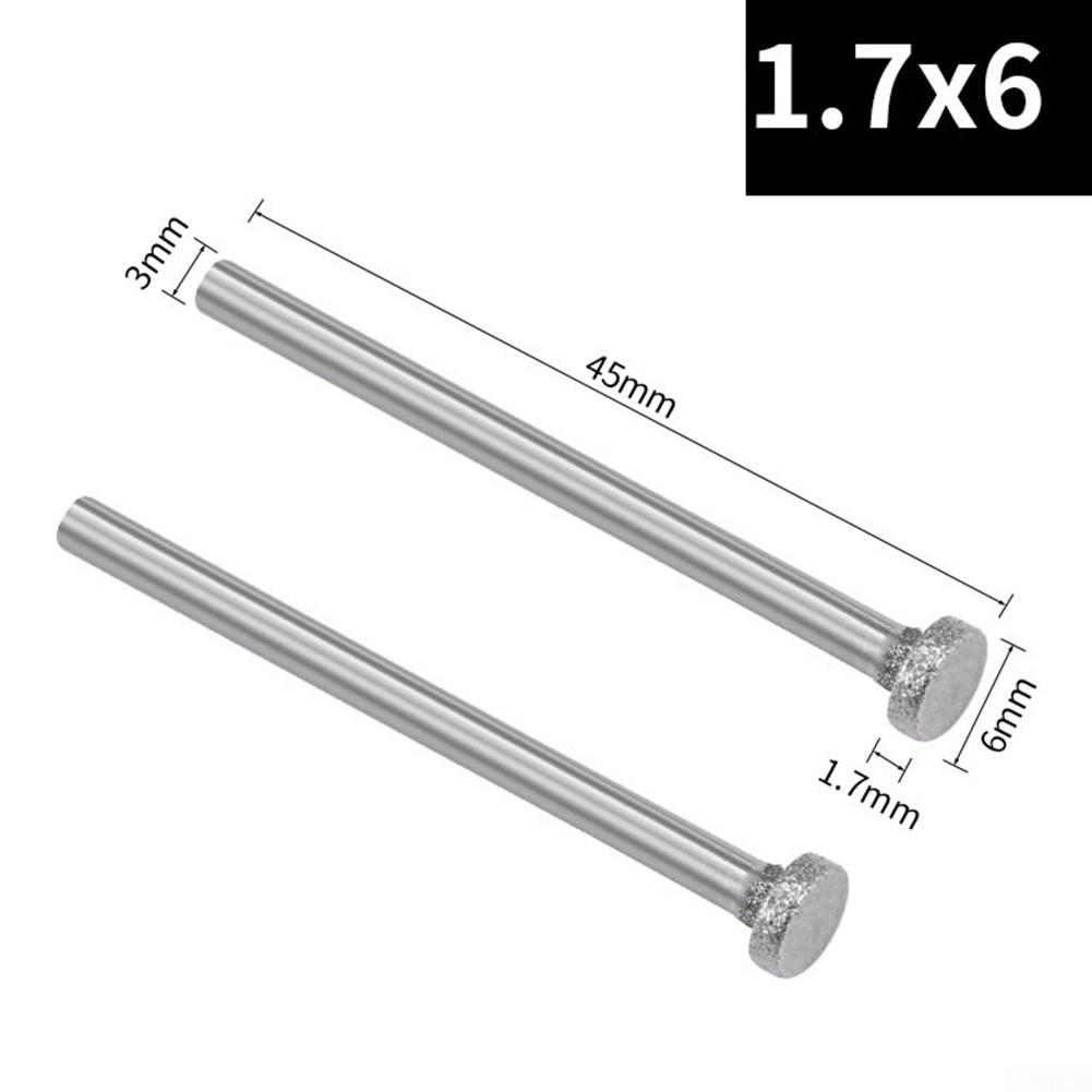 Schleifscheibe T-Typ, 3 mm Schaft, 6/8/10/10 mm Schleifmittel