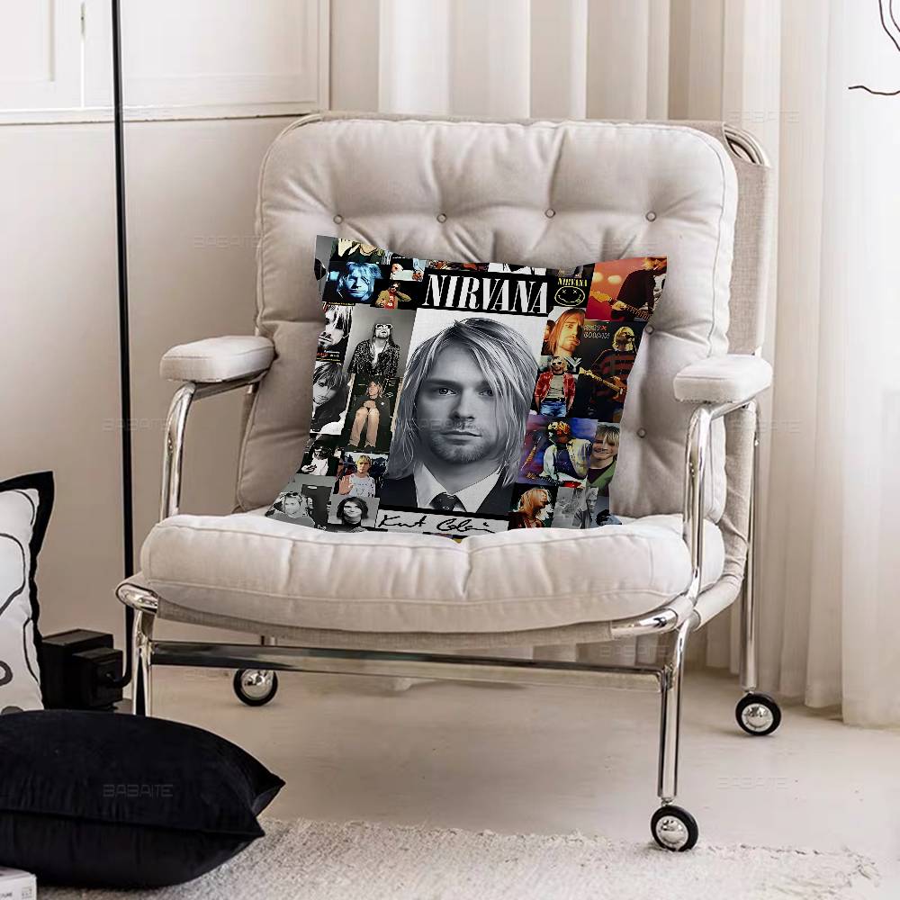 NNirvanas Band Pillow Gifts Home Office Furnishings Bedroom Sofa Car Cushion Cover case xcm