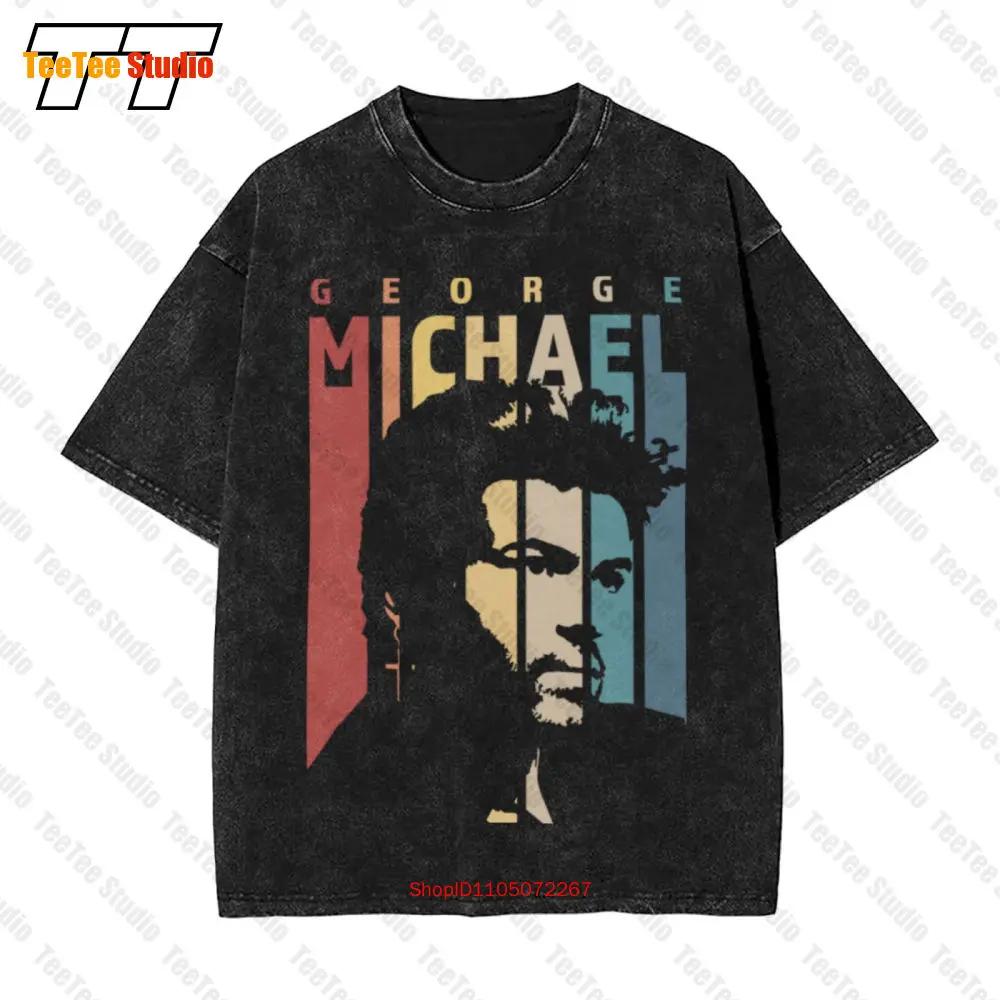 George Michael Retro Vintage Vintage Oversized T-Shirt Music For You And Your Friends B7XP