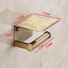 COZENTA Toilet Paper Holder, Antique Gold and Brass, Stylish