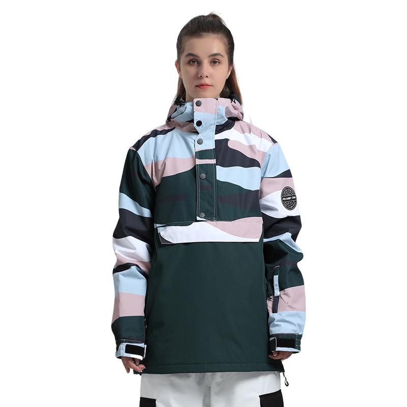 New Winter Ski Jacket with Cotton Padding for Men & Women - Warm, Windproof, Suitable for Single/Double Board Outdoor Sports
