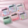 Desktop Calculator 12 Digit Large and LCD Display Big Button Calculators Solar Power and Battery