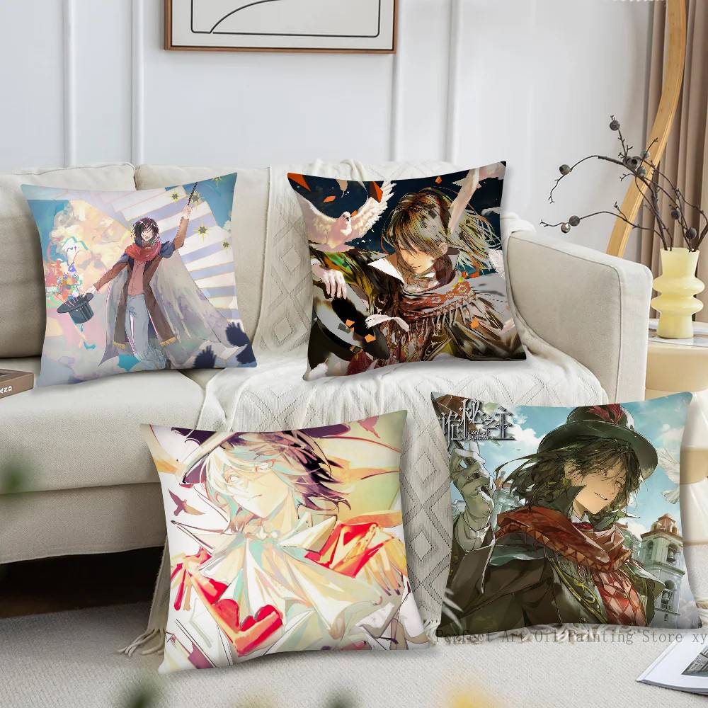 Merlin Hermes Anime Lord Of The MMysteries Pillow Case Fashion Square Pillowcase Bedroom Sofa Room Ins Decoration Leisure