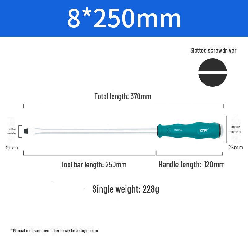 Dual-Purpose Mini Screwdriver Set: Single-use Cross & Flat Head, Magnetic Core, Impact-Resistant