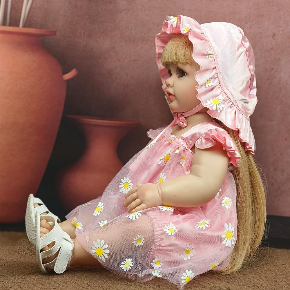55 см игрушки для новорожденных девочек искусственные полностью клеевые куклы могут — фото 6