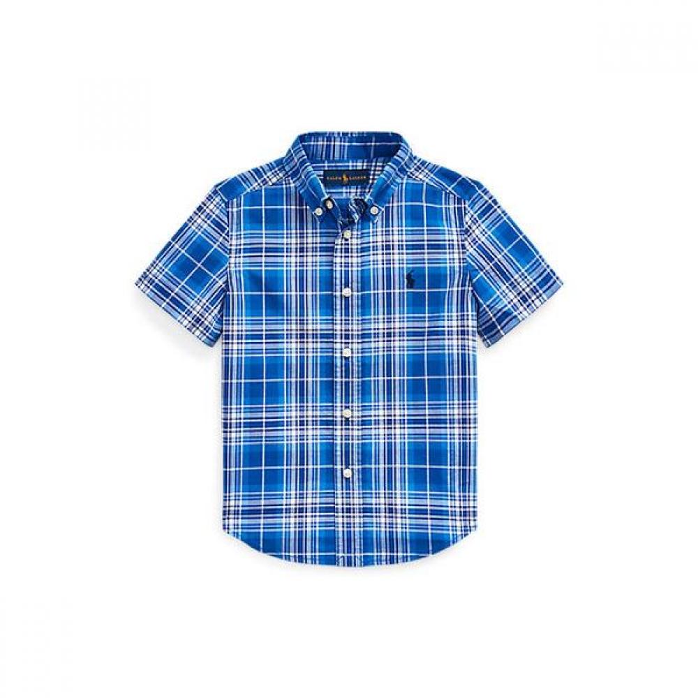 Polo Kids Boys 2 4y Plaid Cotton Poplin Shirt Cwpowovtn820018400 2T