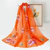 Dámský jarní šifonový dlouhý šifonový šátek Všestranný letní šátek na ochranu před sluncem Šál