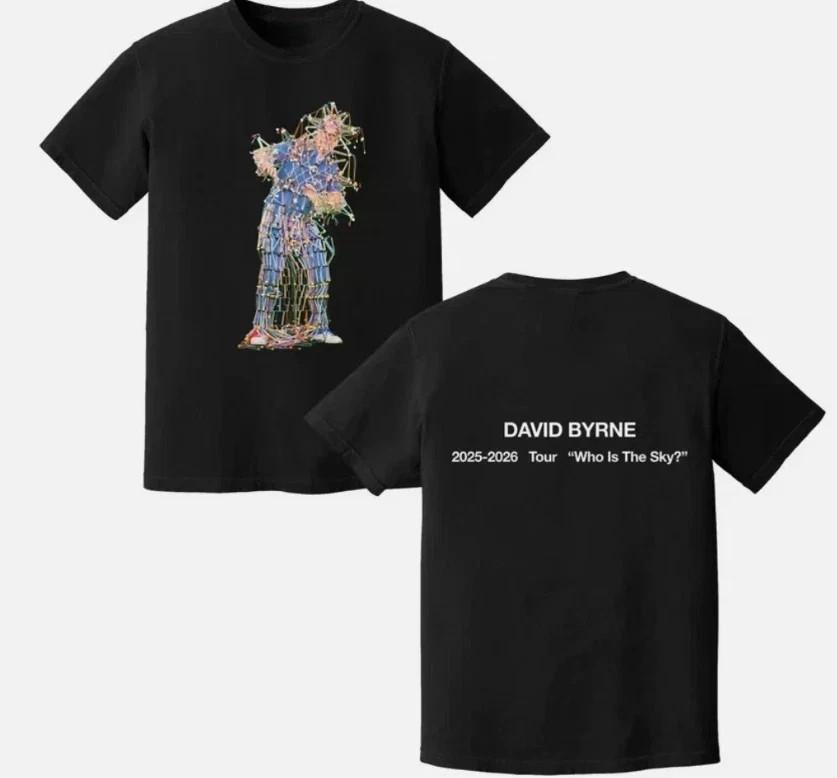 2 Sides David Byrne Who Is the Sky Tour 2025-2026 T-shirtrt shirt HL946 L