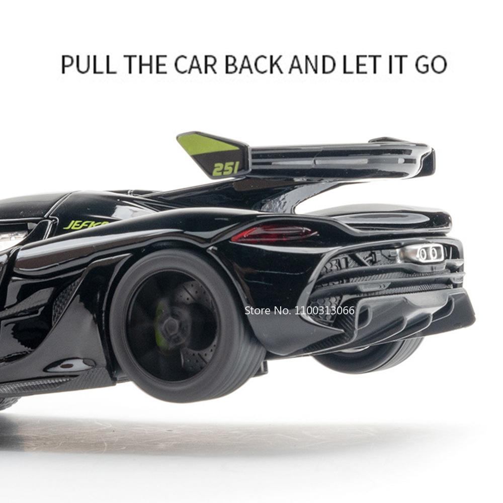 1/32 Scale Alloy Jesko Cars Models Toys Metal Diecasts Vehicles Model with Sound Light Sport Car Model for Boys Collection Gifts