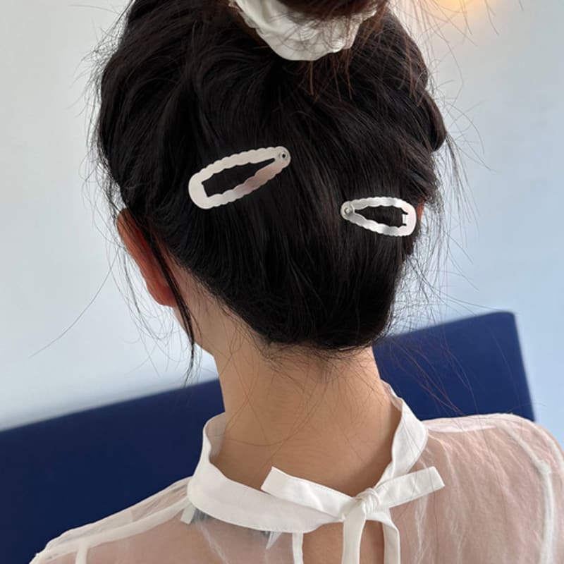 

geegee matt hair snaps (2type) CLOUD