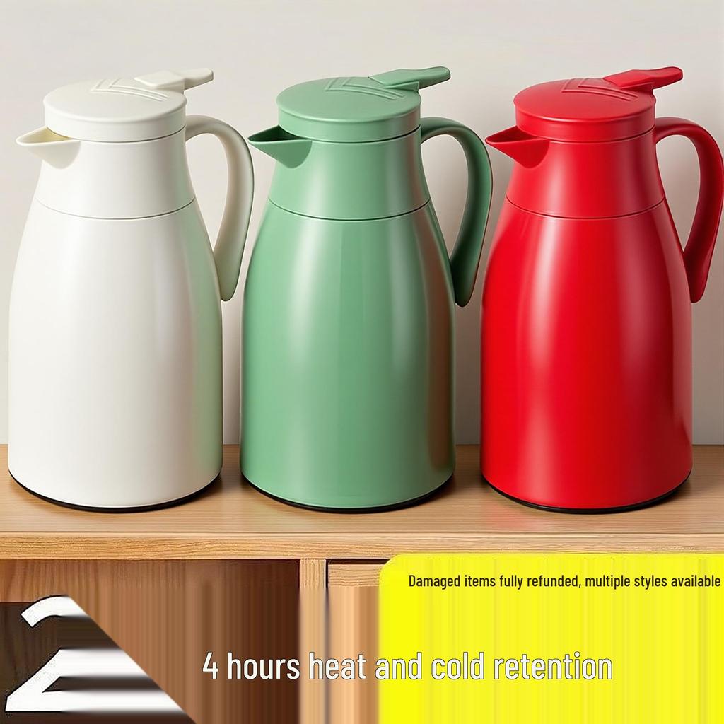 Large Capacity Insulated Thermos Flask: Portable, Modern Hot Water Bottle for Students