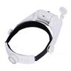 15x Rechargeable USB Head-mounted Magnifying Glass with Three LED Lights for Reading, Repair, and Beauty Inspection.