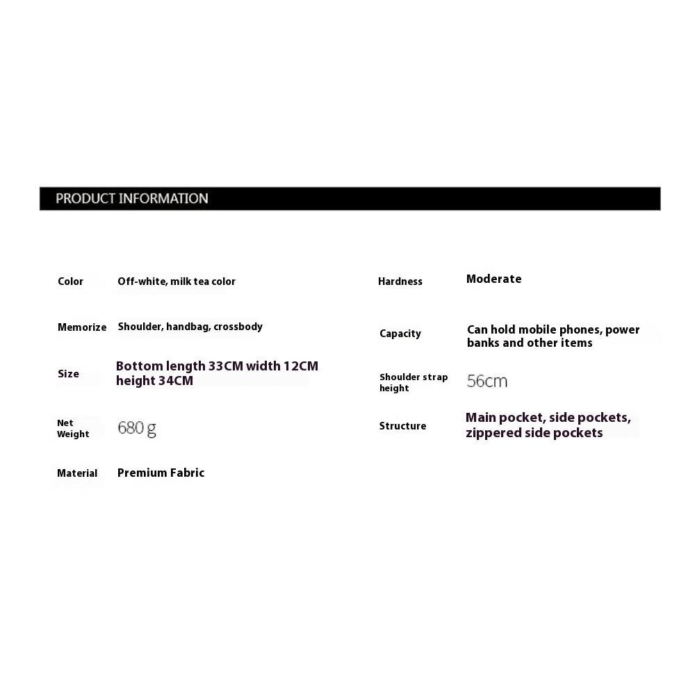 Niche Design High-end Sense Child and Mother Bag Large-capacity Handheld Alphabet Bag Fashionable Versatile Shoulder Bag