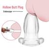 Transparent Hollow Anal Dilator Plug for Enema and Play