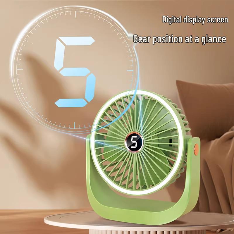 Silent USB Mini Desk Fan for Students, Office, and Bedside Charging
