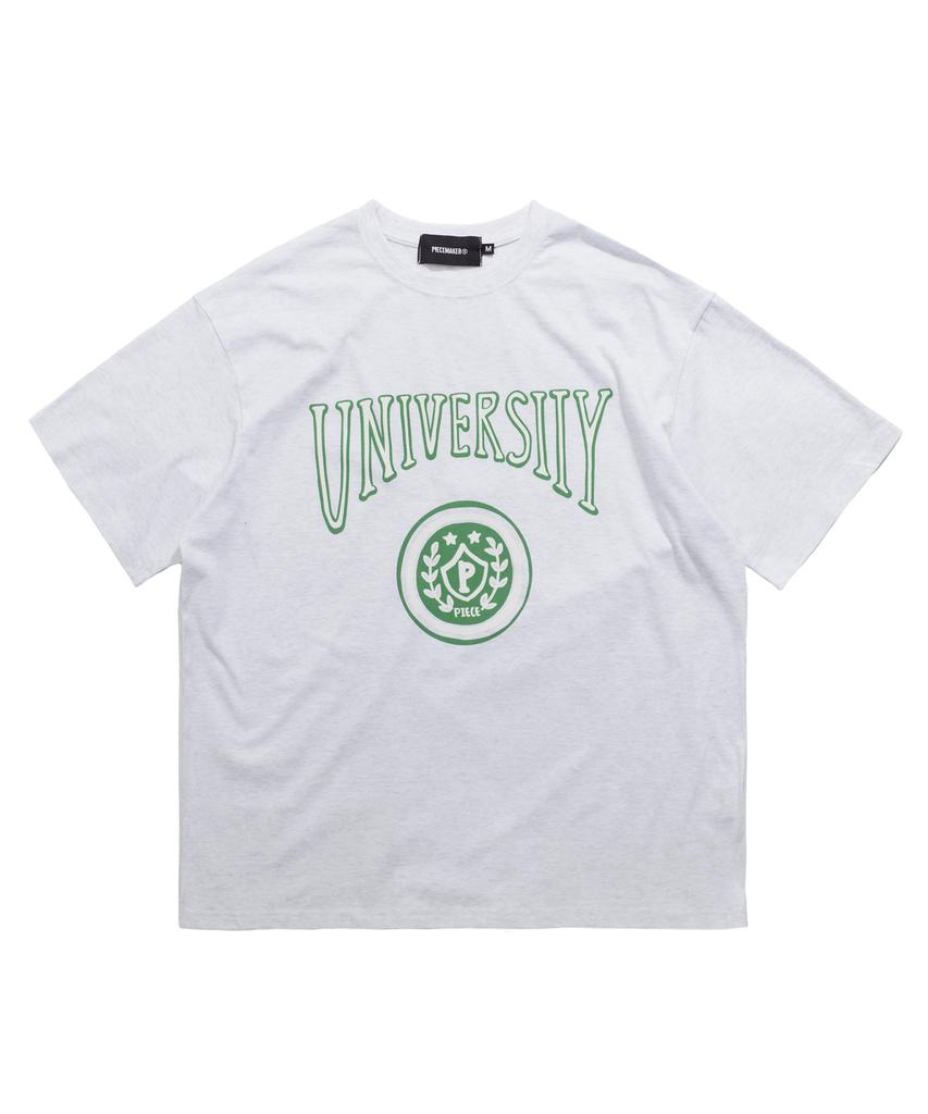 PEACE MAKER Vtg University Tee (White Melange)