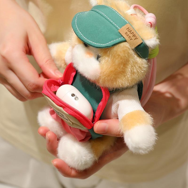 18cm Plush Cat Soft Plush Doll Pocket Design for Cat Lovers Kawaii Birthday Holiday Gift Soft Toy