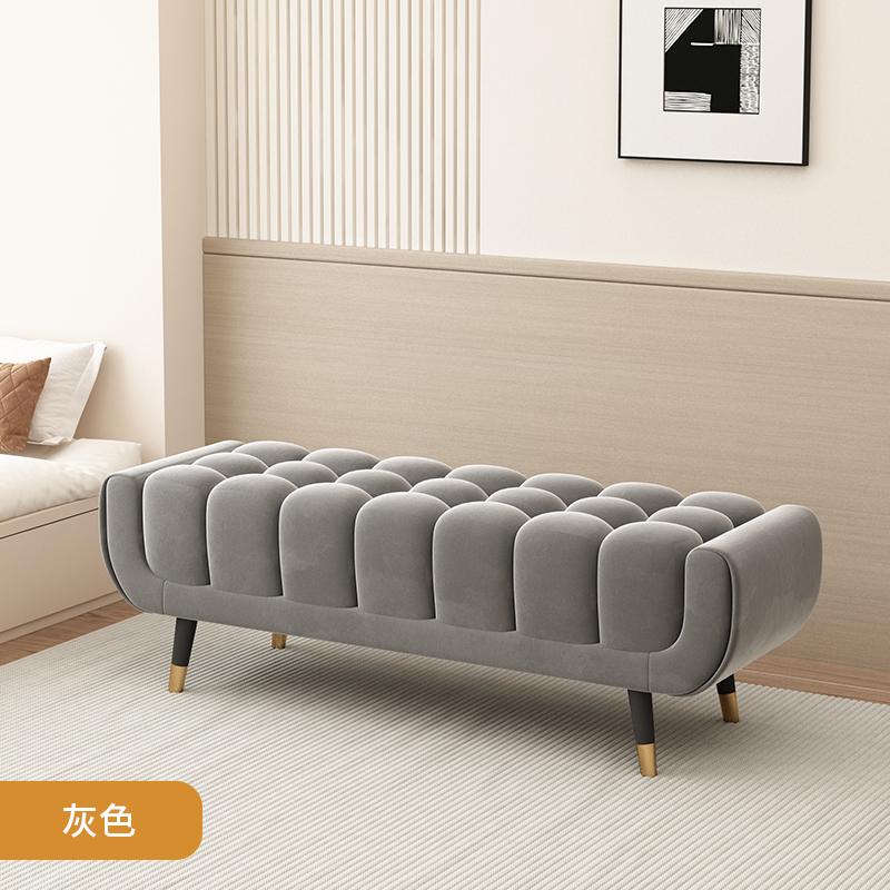 Velvet Shoe Storage Bench - Bedroom Footstool with Lid, Entryway Ottoman for Closet, European Luxury Seat - Space-Saving