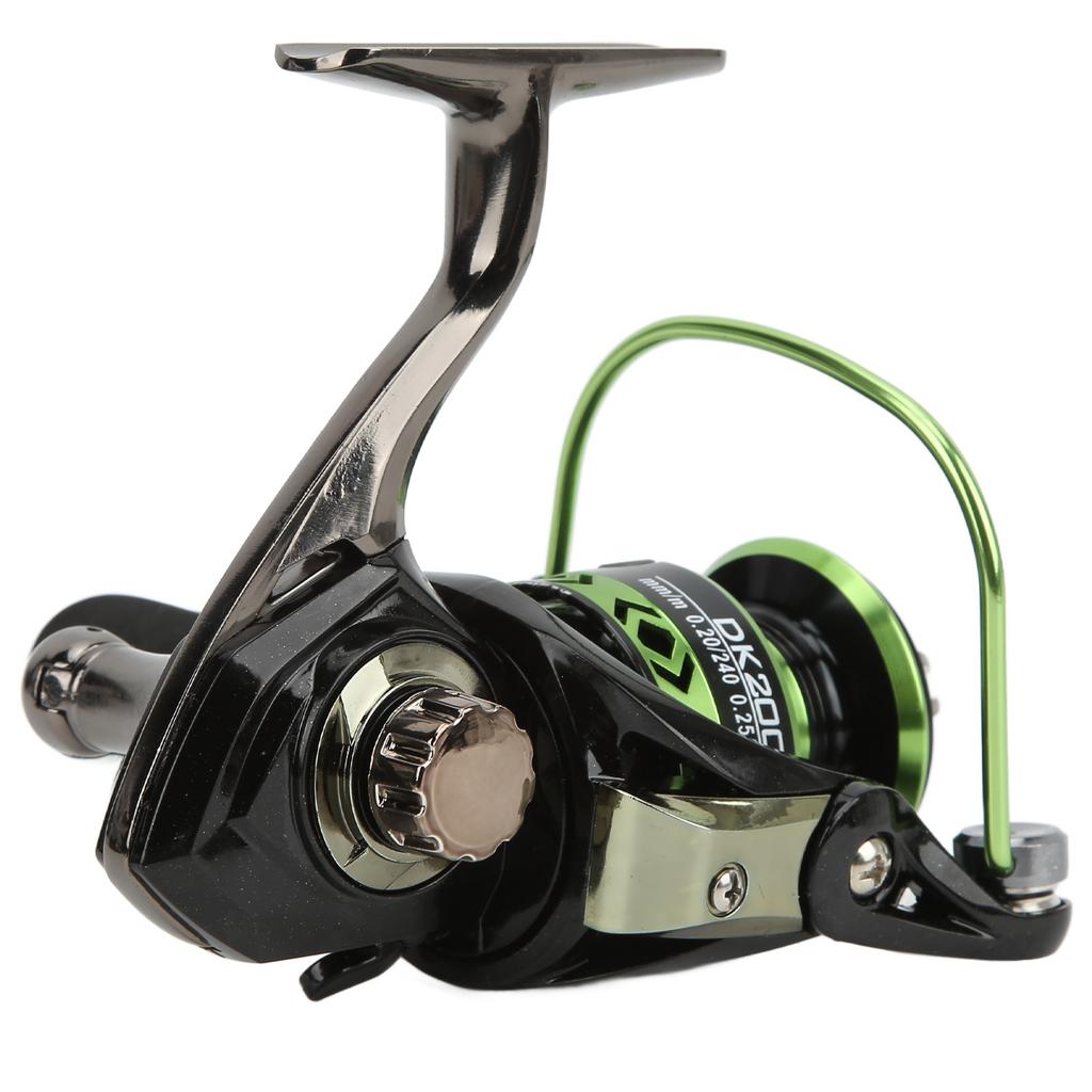 Helt Metall Fiskelina Hjul 45 grader Stor Fas 5.2:1 Spinnrulle FiskrulleDK2000