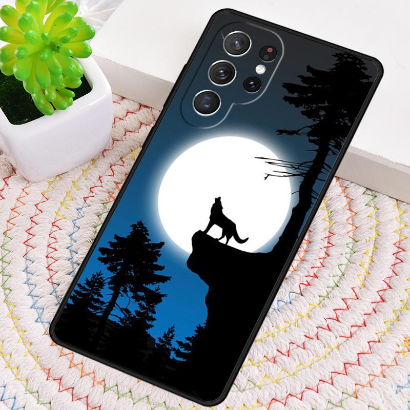 Animal The Wolf Howl Phone Case for Samsung Galaxy Note 10 Pro S26 Ultra S23 S24 FE S25 S21 S22 PLUS Shockproof Cove