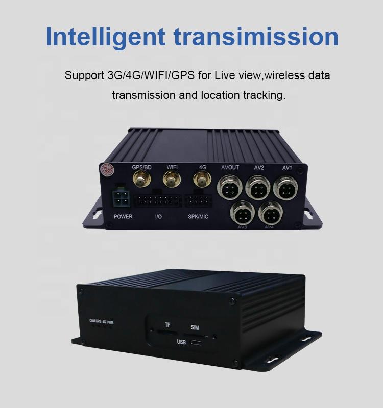 All Vehicles Mobile Dvr 4ch Wifi Mdvr Bus Taxi Truck Mdvr Recorder 4g Dashcam with Gps Car Video Recorder for Fleet Management