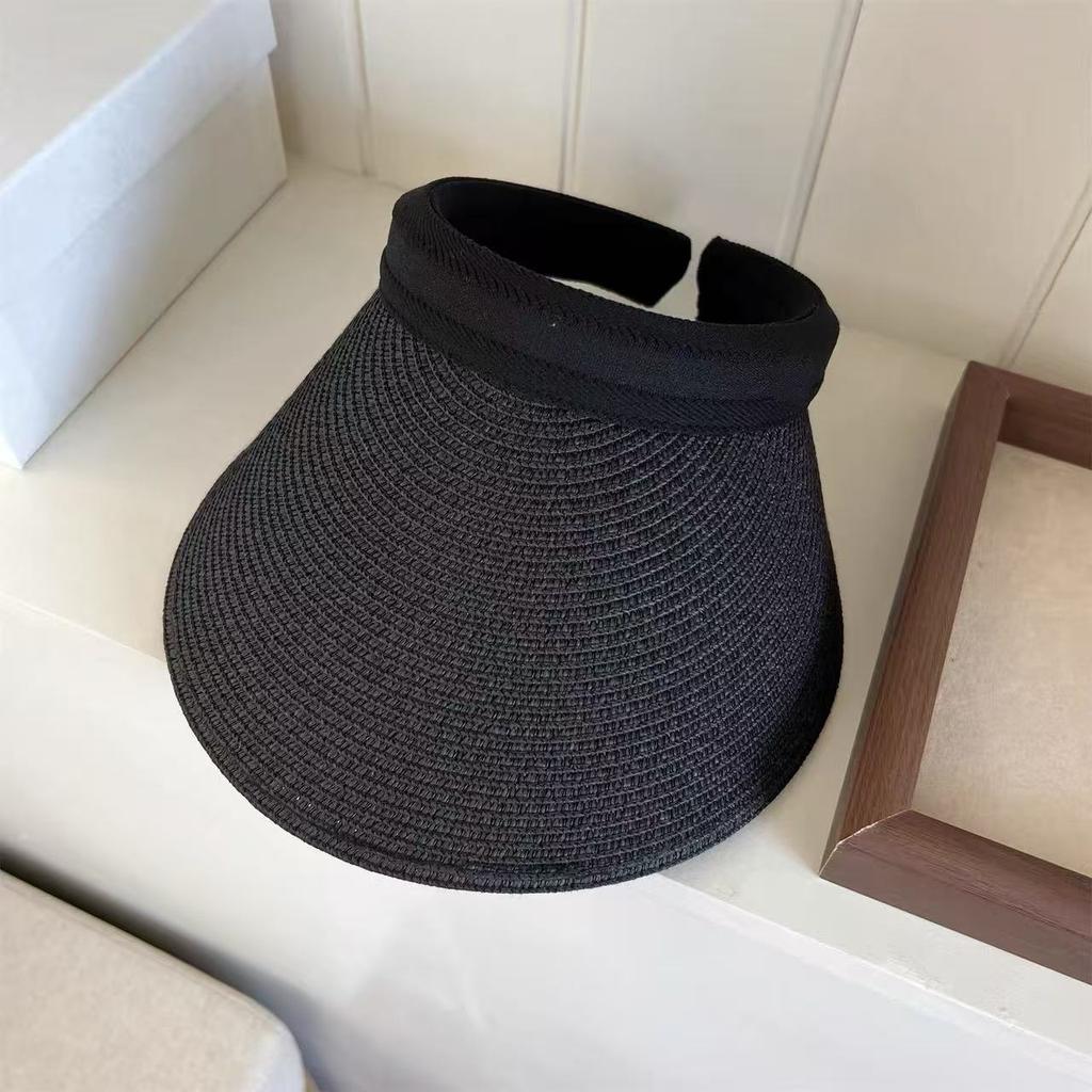 New summer sun protection visor, shell hat, fashionable versatile empty top hat, UV protection hat, sports sun hat