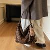 Leopard Print Tote Bag Women's Large Capacity Retro Shoulder Bag Multi-Functional Backpack