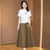 Women's Summer Casual Short-Sleeve Skirt Set
