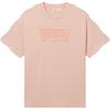 Levis Simple Casual Soft Loose Ribbed Round Neck Short Sleeve T-Shirt Men Tops Pink 004IS-0002