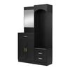 Modern, Compact Hallway Wardrobe, Coat Cabinet and Shoe Cabinet Combination, Entrance Cabinet, Multifunctional Storage Shelf with Mirror