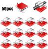 50/100PCS Cable Organizer Clips Cable Management Wire Manager Cord Holder USB Charging Data Line Bobbin Winder Wall Mounted Hook