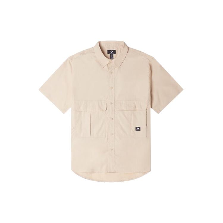 Converse Woven Cargo Shirt Asia Sizing  Light Brown  Men s 10024742-A02 M