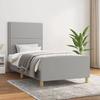 VidaXL Bed Frame with Headboard Light Grey 80x200 Cm Fabric3124928