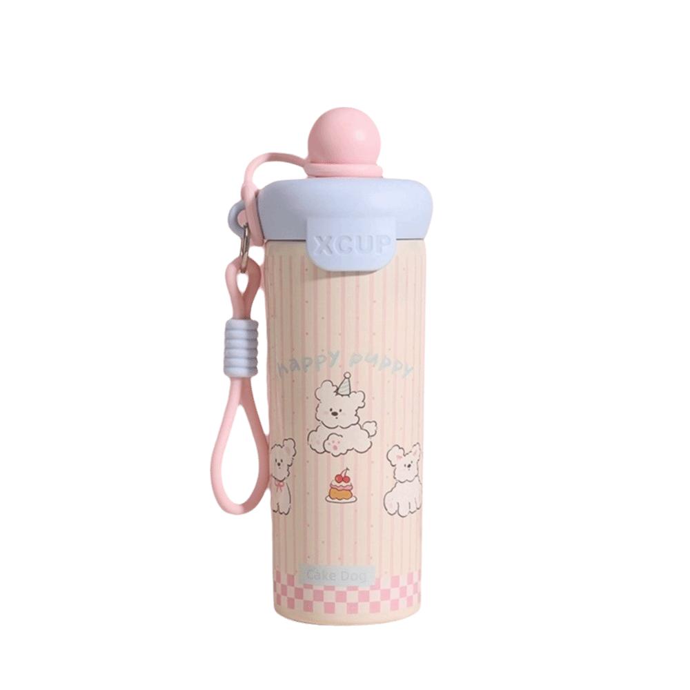 Large Capacity 316 Stainless Steel Cup With Strap Vacuum Flask Leakproof Water Bottle  Office Use