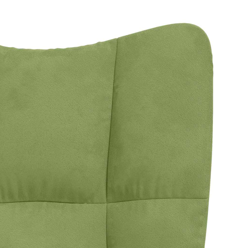 Vidaxl Armchair, Light Green, Upholstered In Velvet