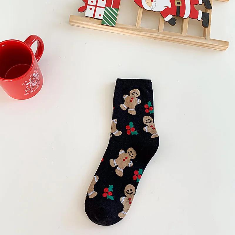 Christmas Harajuku Characteristic Couple Socks Funny Cosplay Outdoor trend Couple Sock Ghost Print Men/Women's Middle Tube Socks