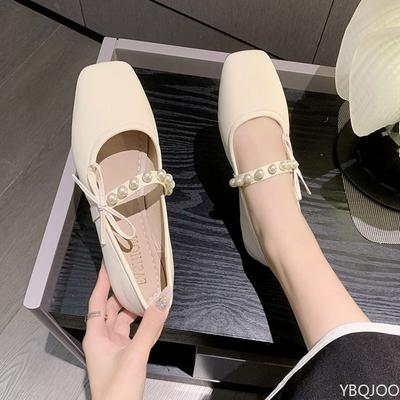 Fashion Spring Autumn Mary Zhen Single Shoe Women's New Flat Bottomed Fairy Style Gentle Soft Soled Small Leather Shoes Zapatos De Mujer