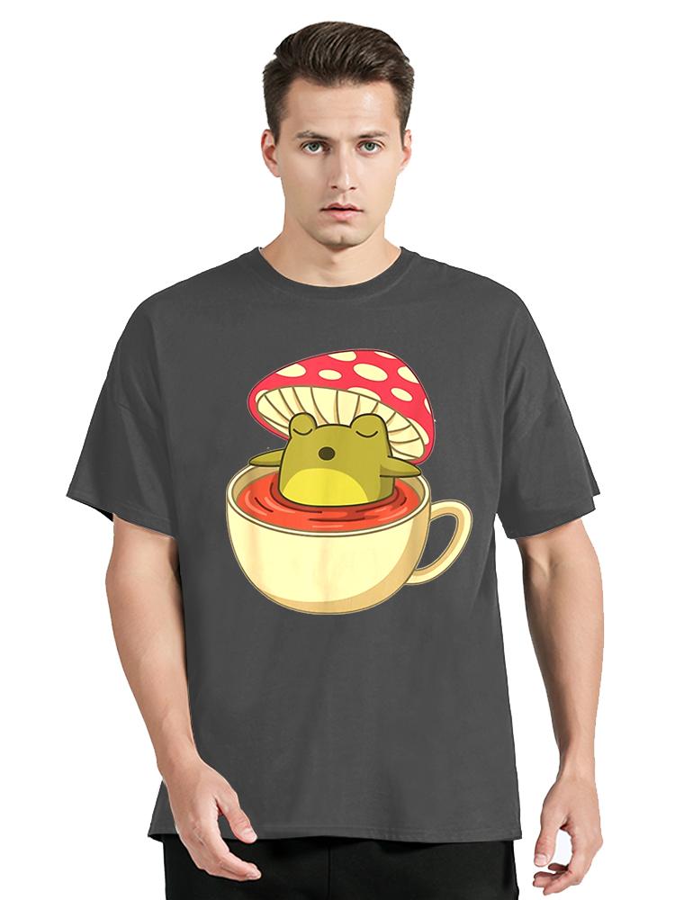 Mushroom T Shirt Women Men Cotton Tshirt Streetwear Anime Tee Graphic Oversized Tshirt Clothing Tops