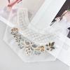 White Mesh Colored Bead Sequins Embroidered Flower Patch Children'S Clothing Dress Children'S Clothing Cloth Sticker Accessories