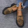 Spring/Autumn Thick Solemn Sexy Walking Shoes Fashion New Round Toe Leopard Print Comfortable Casual Sports Shoes for Women