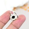 Black Onyx Gemstone 925 Sterling Silver Oval Shape Handmade Jewelry Ring For Women