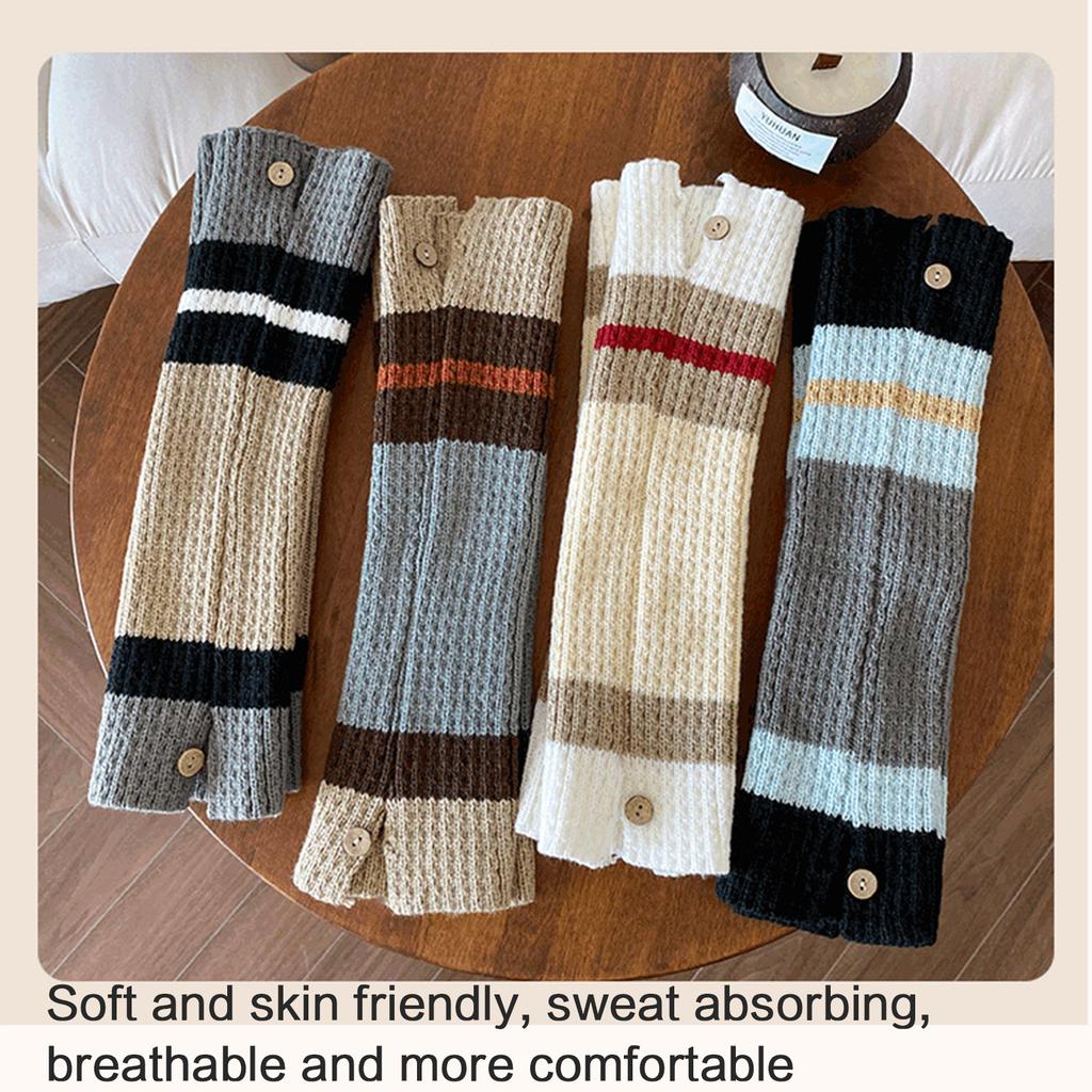 Herbst Winter Socken Stulpen Strümpfe Retro Socken Mädchen Gestrickte Beinwärmer Häkelstrümpfe Socken Knöchelwärmer Socken