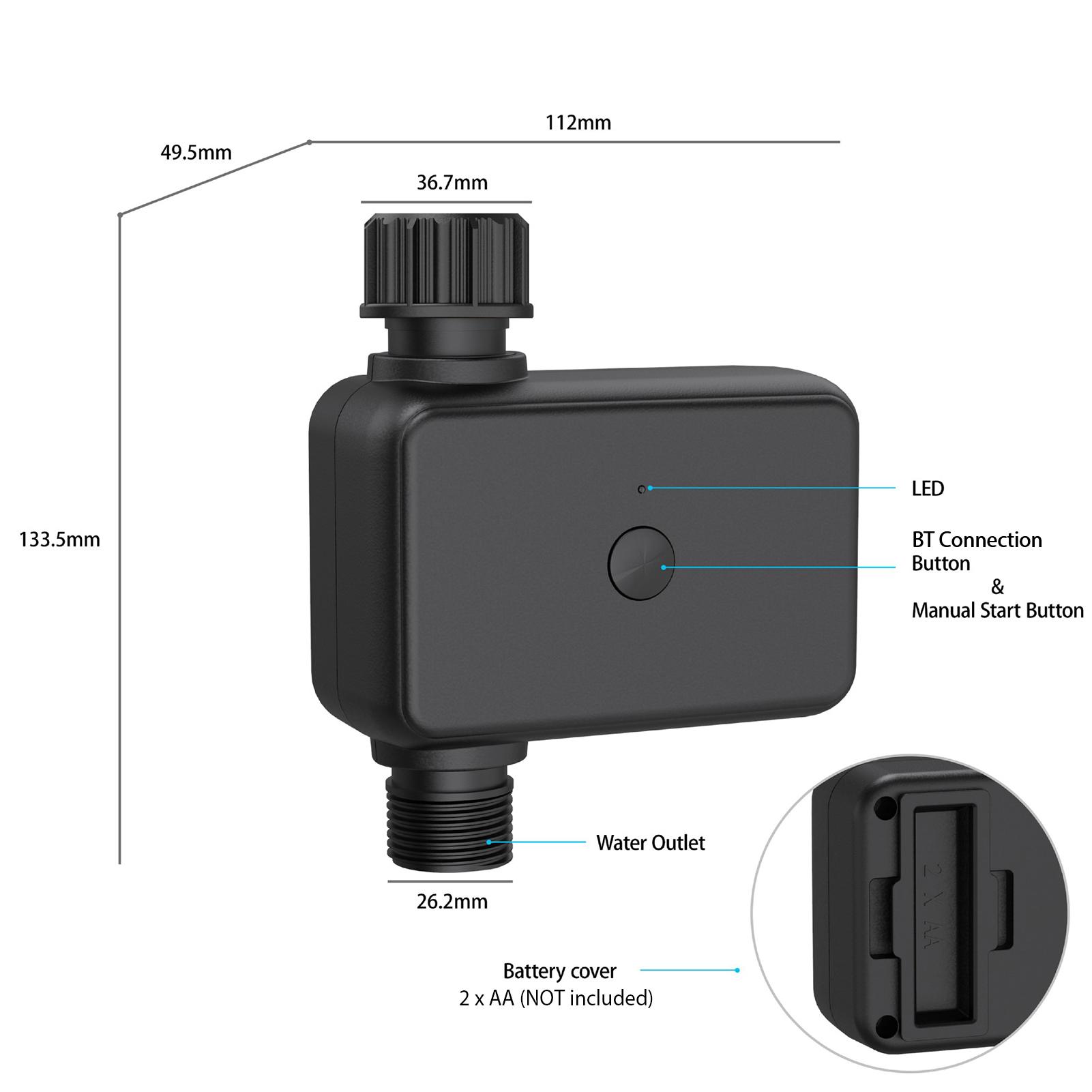 Watering Controller, Watering Timer Smart Garden Sprinkler Controller Watering System with Automatic Watering Device from